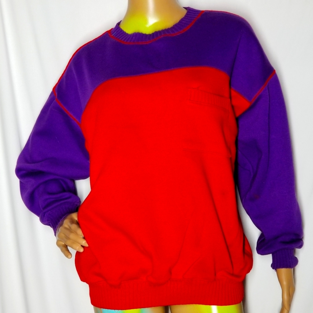 Vintage 80s LE STUDIO LS SPORT sweater SIZE L